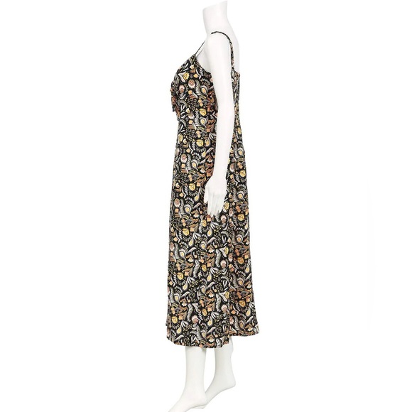 SEED HERITAGE Linen Floral Paisley Midi Dress - Picture 7 of 16
